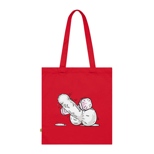 GYM PEEN - Organic Cotton Tote Bag - Red