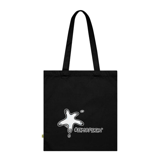 EmoPeen Logo - Organic Cotton Tote Bag - Black